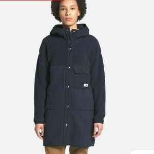 NWT The North Face Cragmont Mashup Hoodie Fleece Coat. Black size M